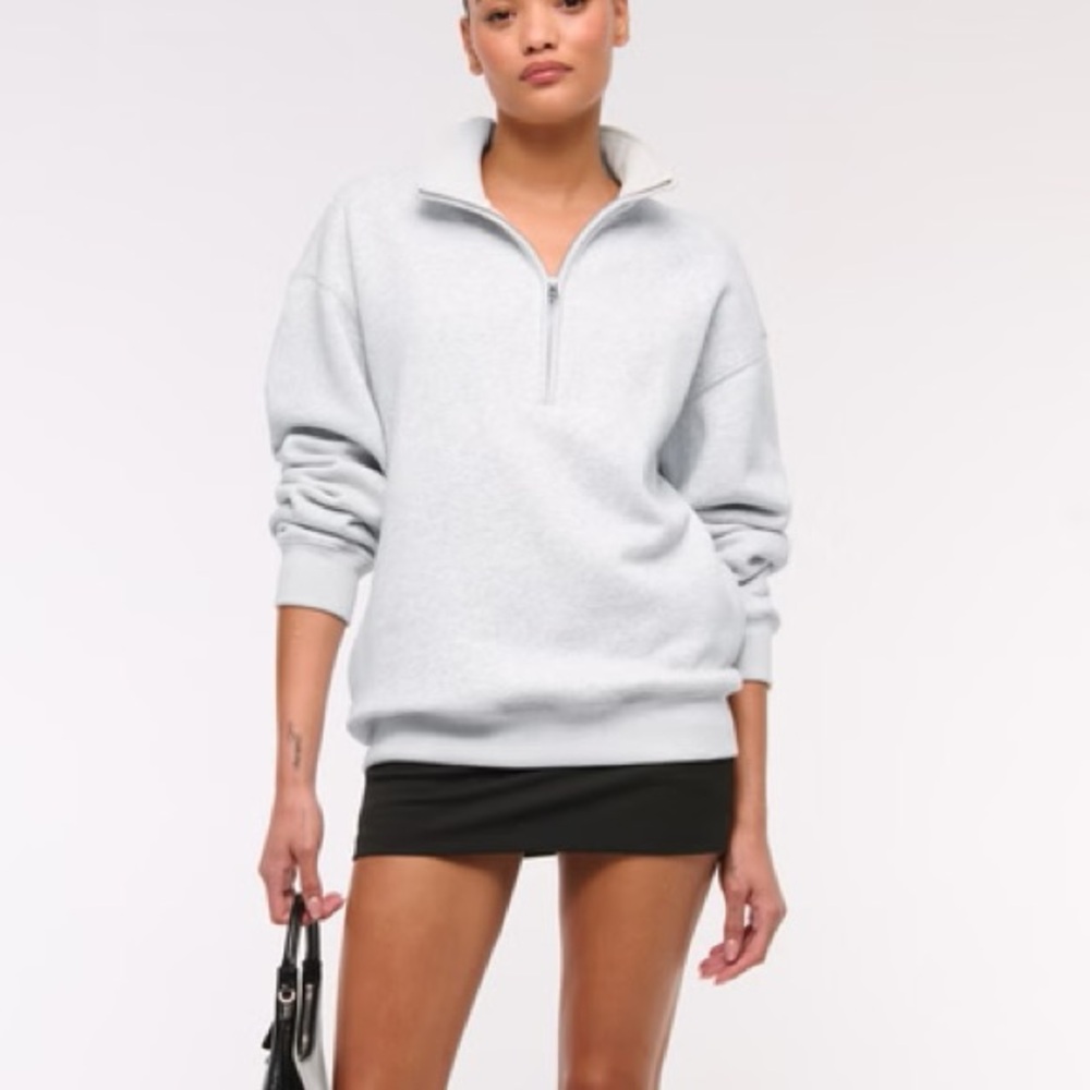 Abercrombie Quarter-Zip Sweatshirt Pullover